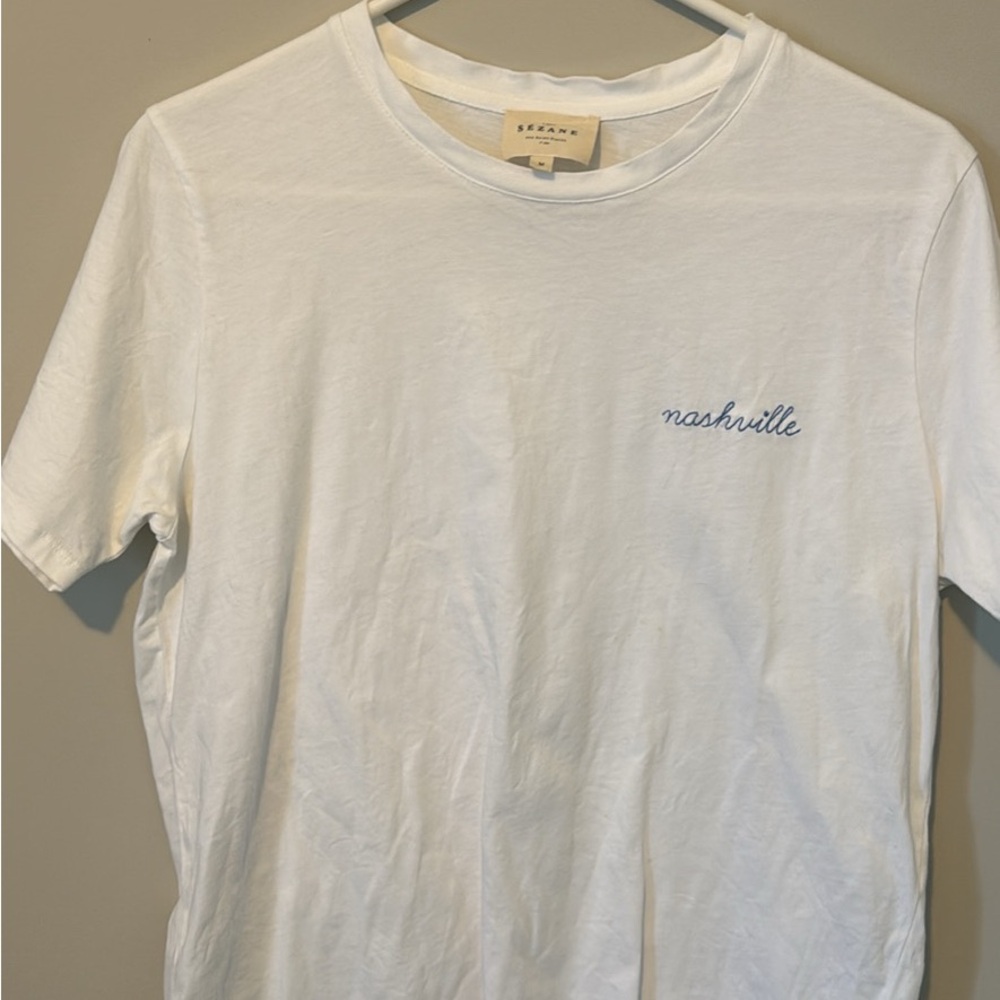 Sezane White Nashville T-shirt